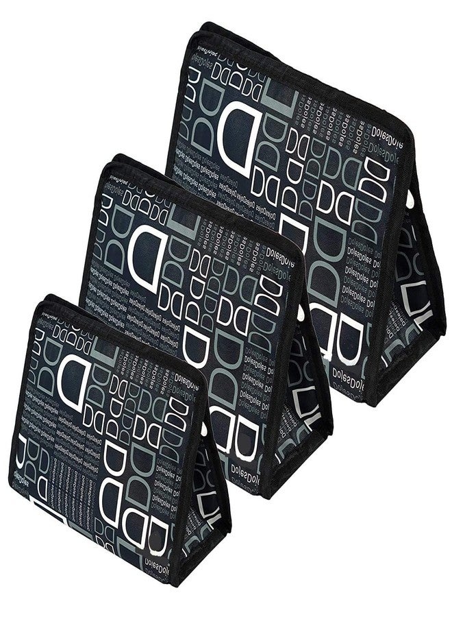 STACKRAID Set Of 3 Synthetic Toiletry Bag cosmetic travelling pouch toiletry bag makeup kit men for women (BLACK) - Image 1